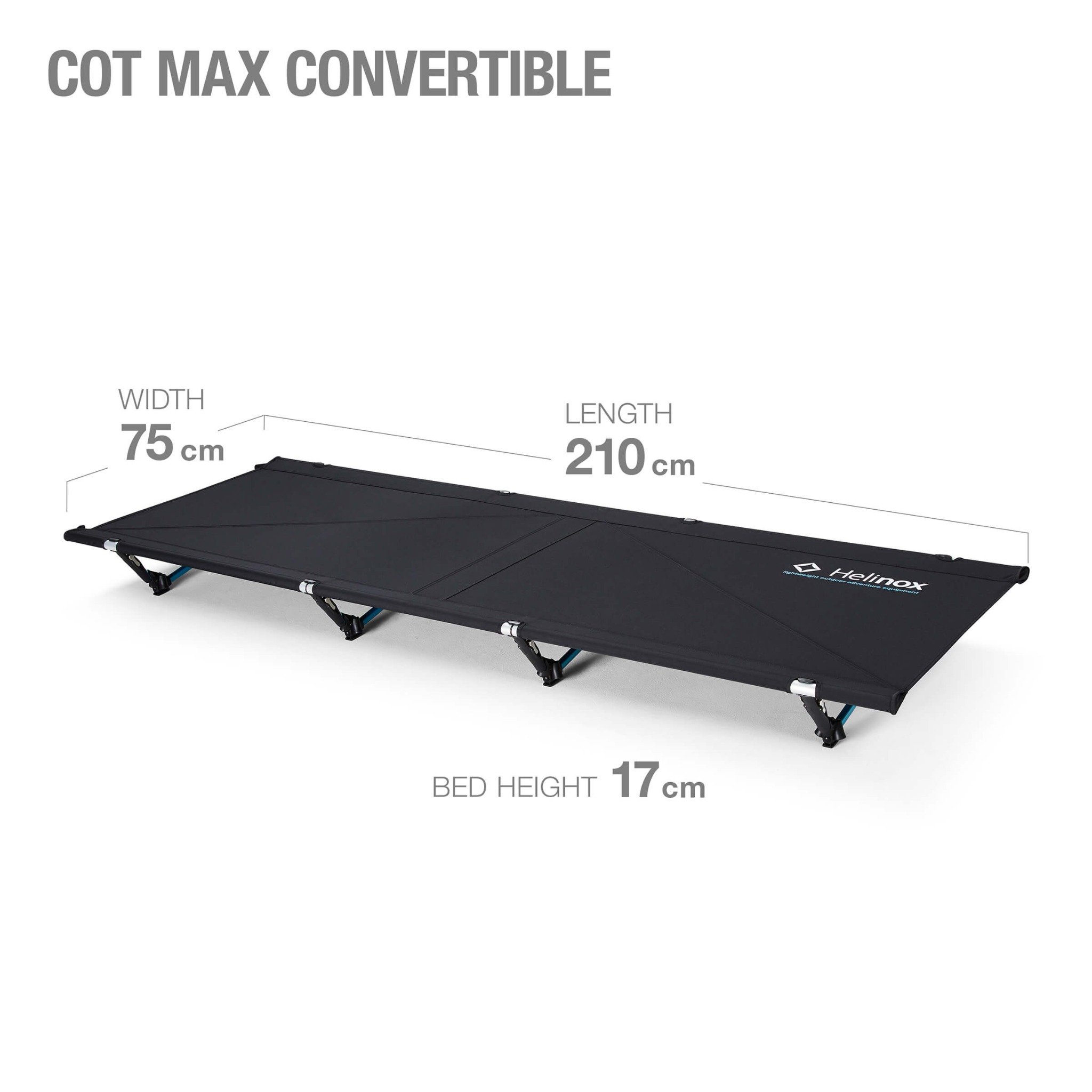 Helinox Table Cot Max Convertible Black
